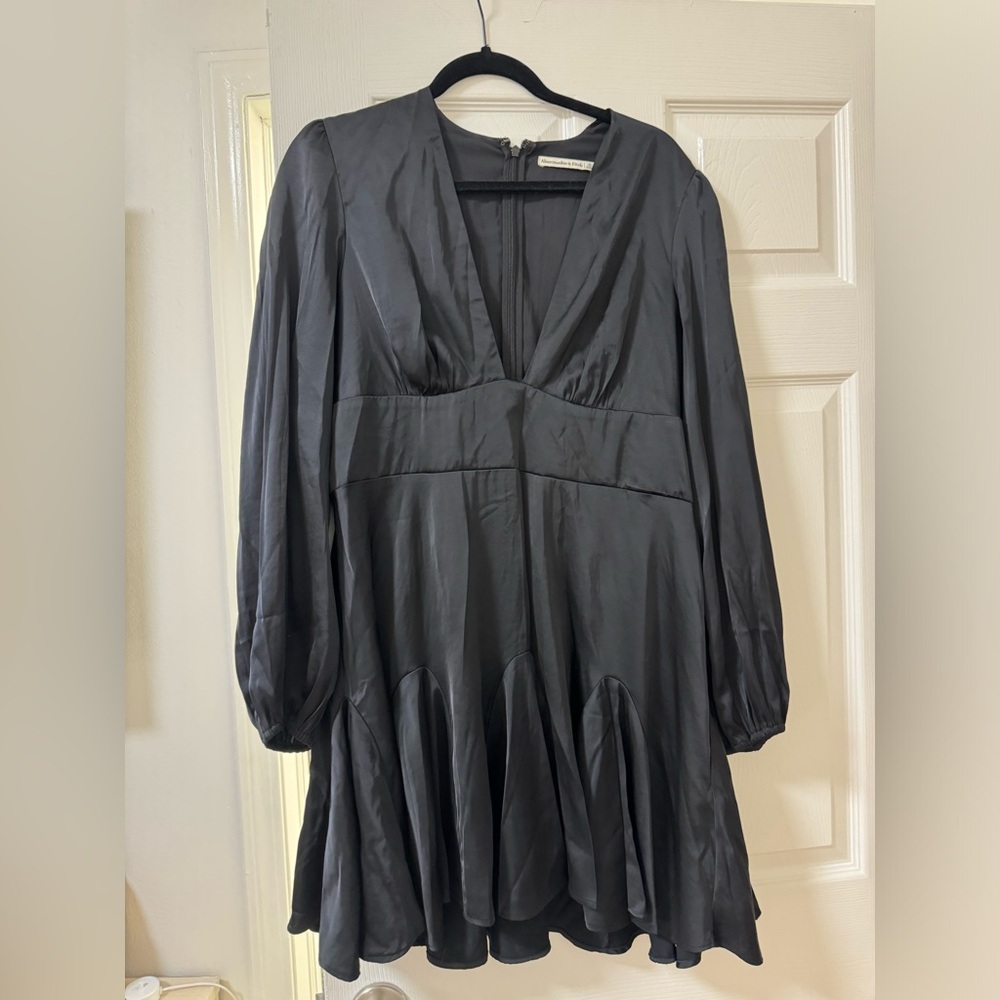Abercrombie & Fitch Black Long Sleeve Dress